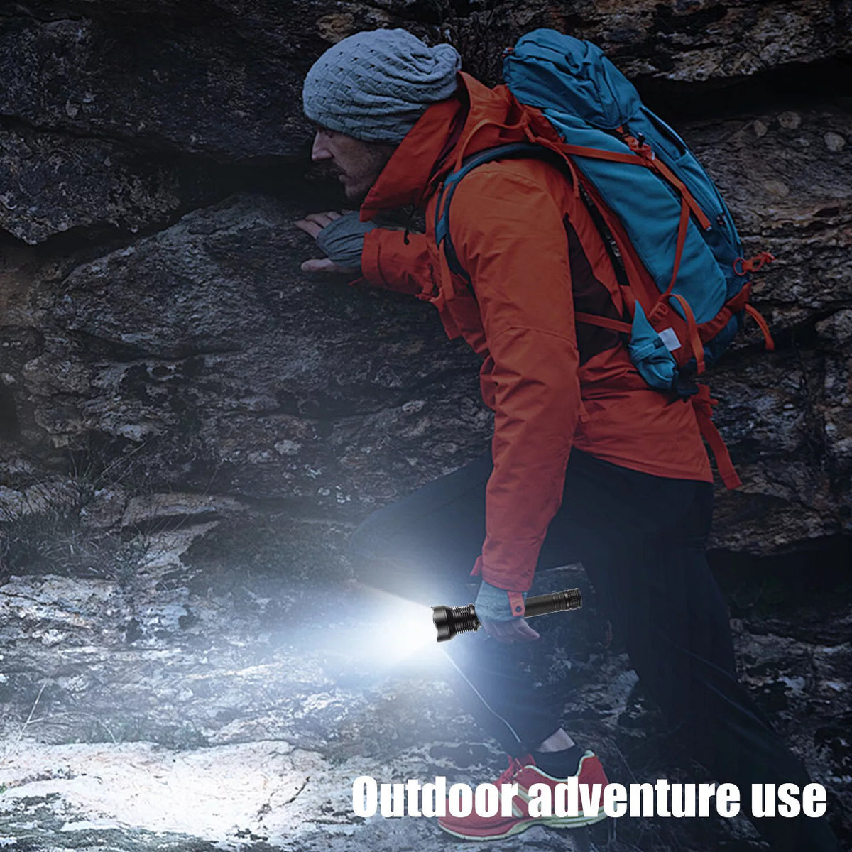 1200000LMS Super Bright Rechargeable LED Flashlight with Zoom, IPX7 Waterproof, Tactical Torch