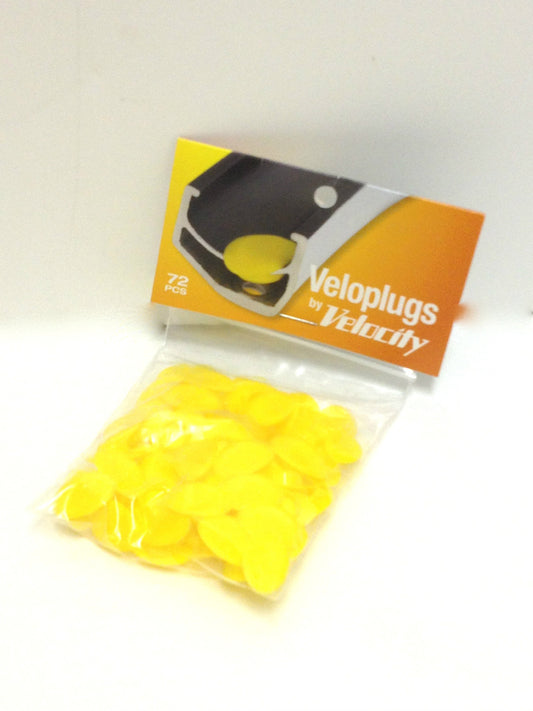 Bicycle Rim Plugs Set of 72 - Yellow, Fits 8.5-9.3mm Holes, Replacement for Wheel Rim Tape