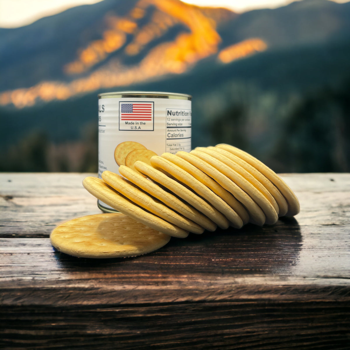Canned Sailor Pilot Bread Crackers - Long Shelf Life, Emergency Food Supply
