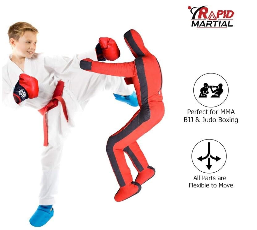 Kids 3FT Grappling Dummy for Martial Arts Training - Wrestling, Jiu-Jitsu, MMA, Karate