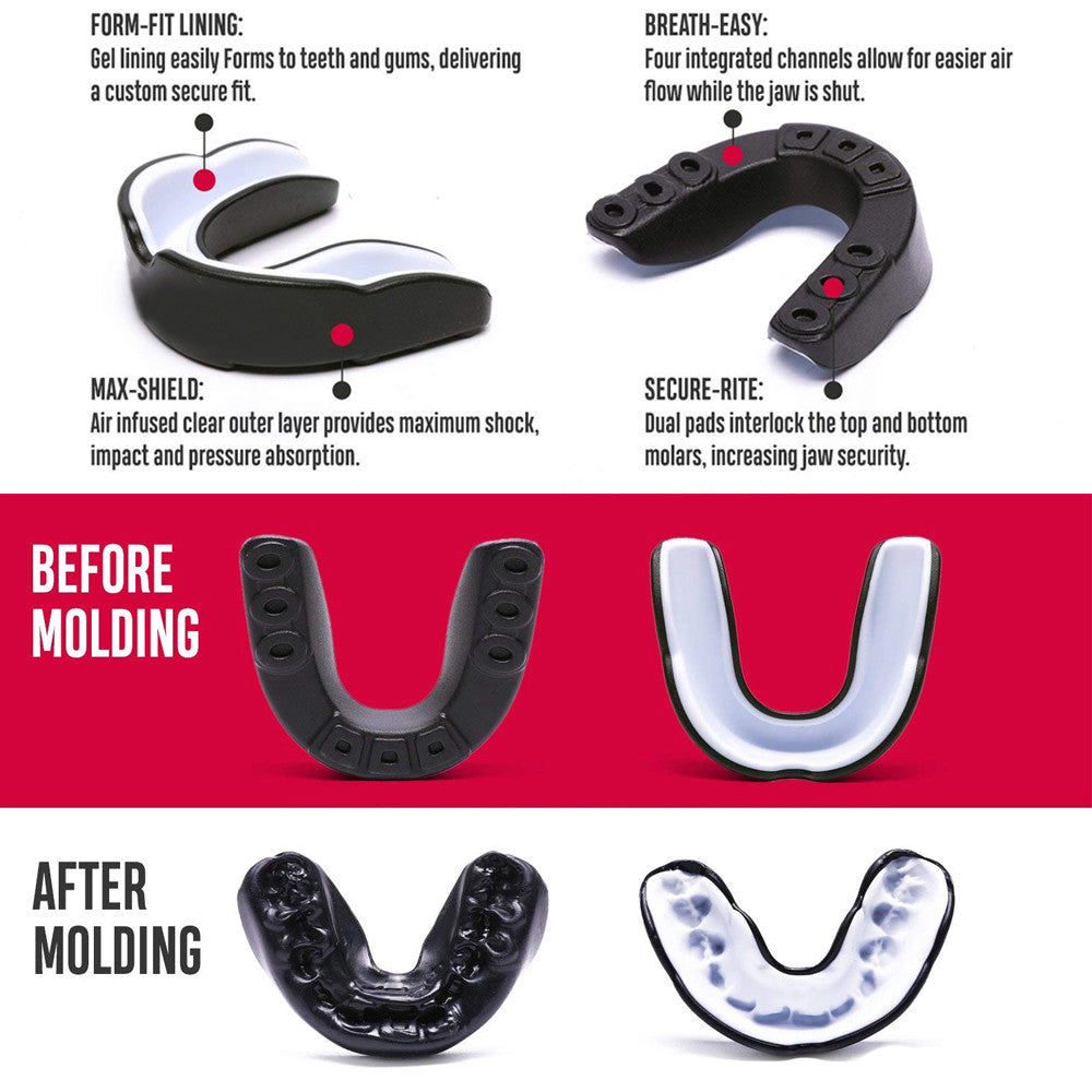 Gel Boxing Gum Shield & Mouth Guard for Contact Sports - Junior Fit