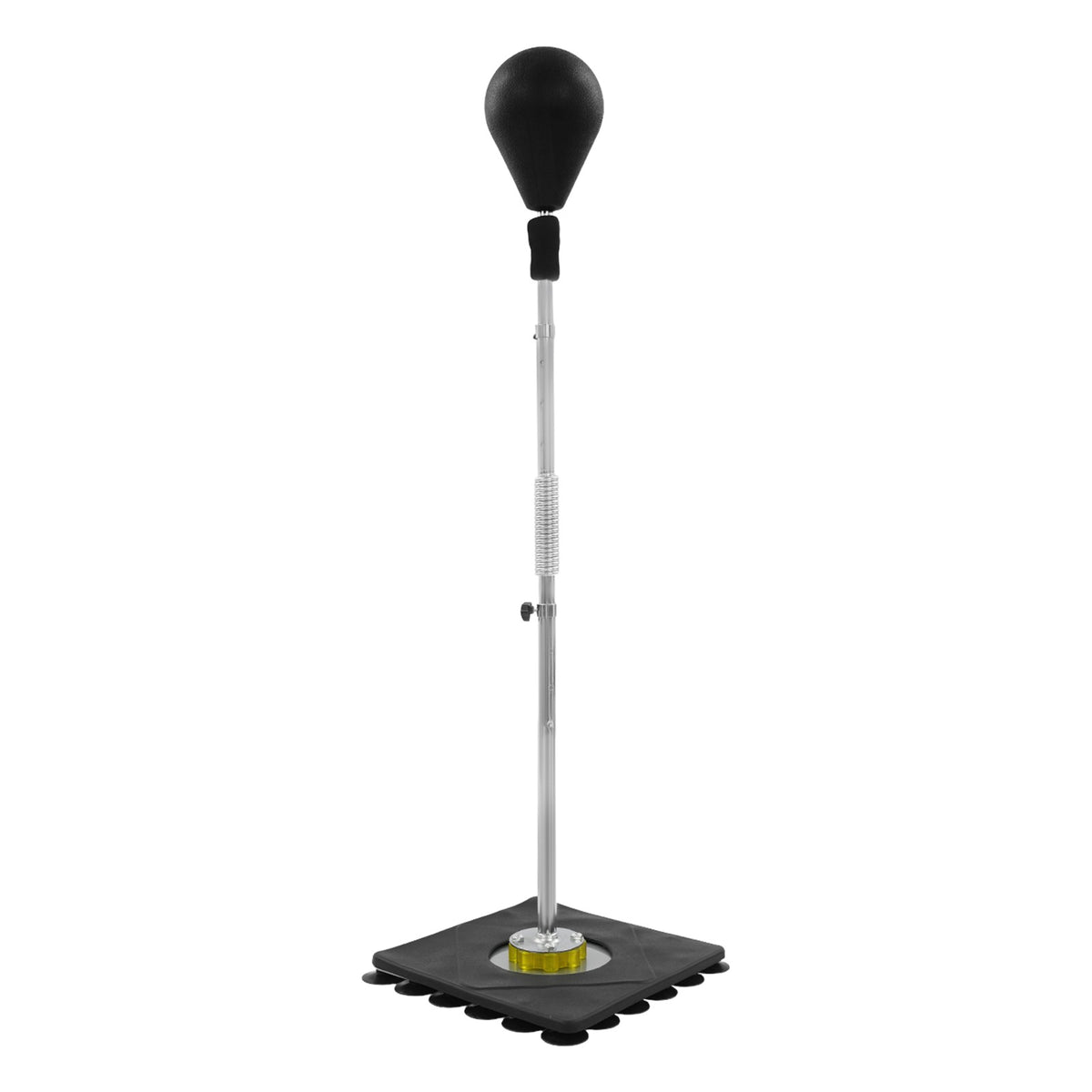 Adjustable Height Boxing Punching Bag with Suction Cup Base - Black