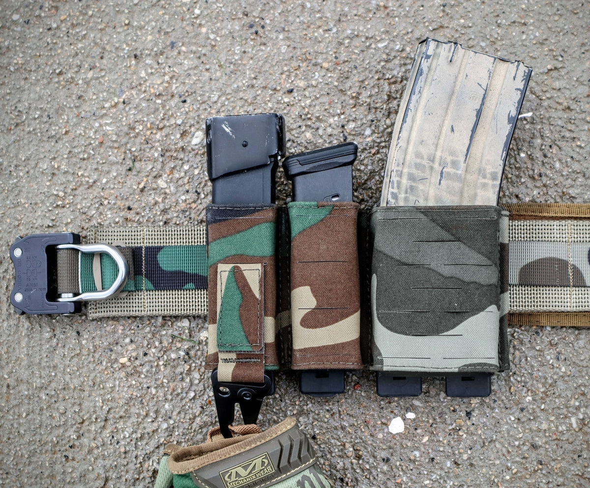 Double Pistol Magazine Pouch with Kydex Retention - All Colors, USA Made