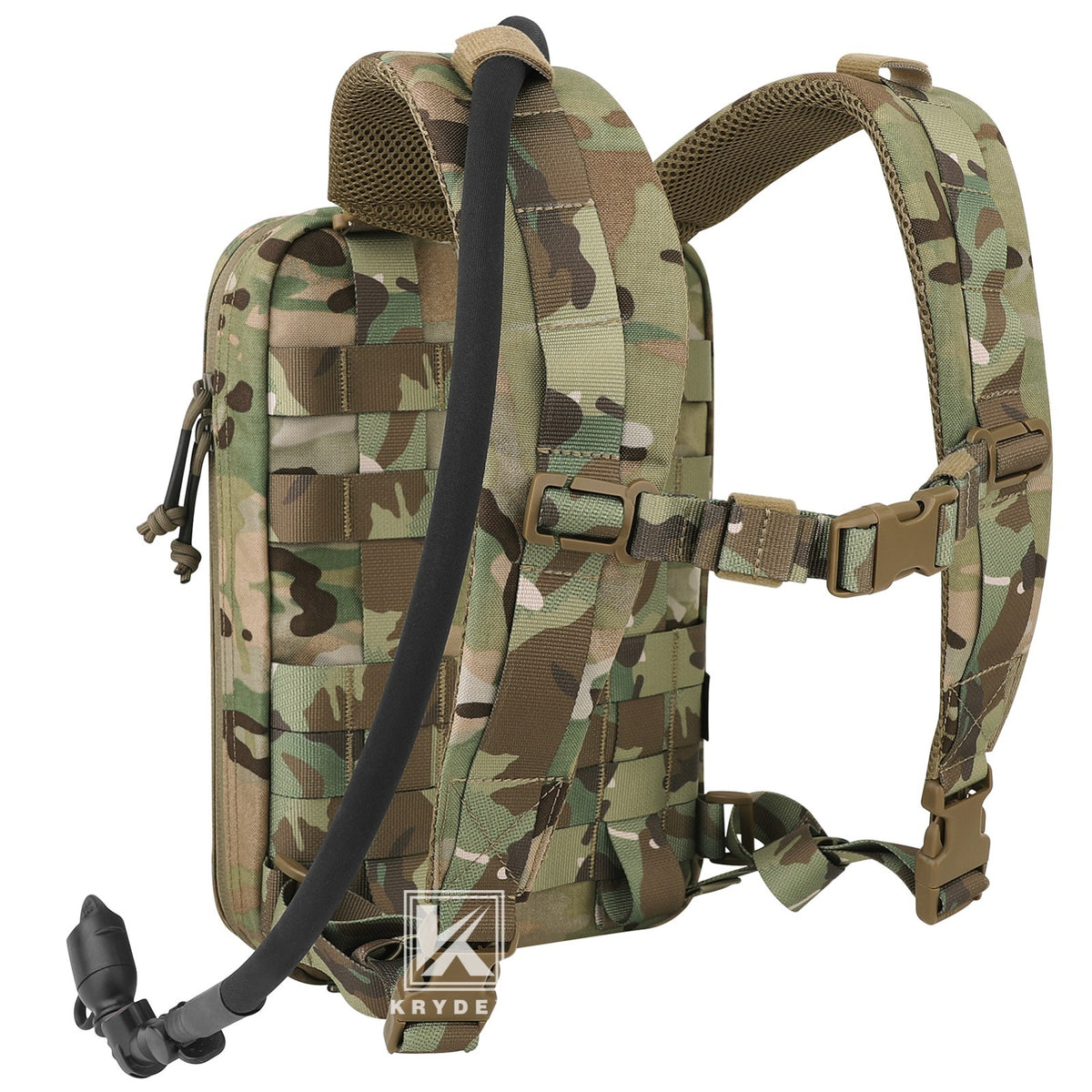 Tactical Hydration Pack with 1.5L Water Bladder MOLLE Backpack