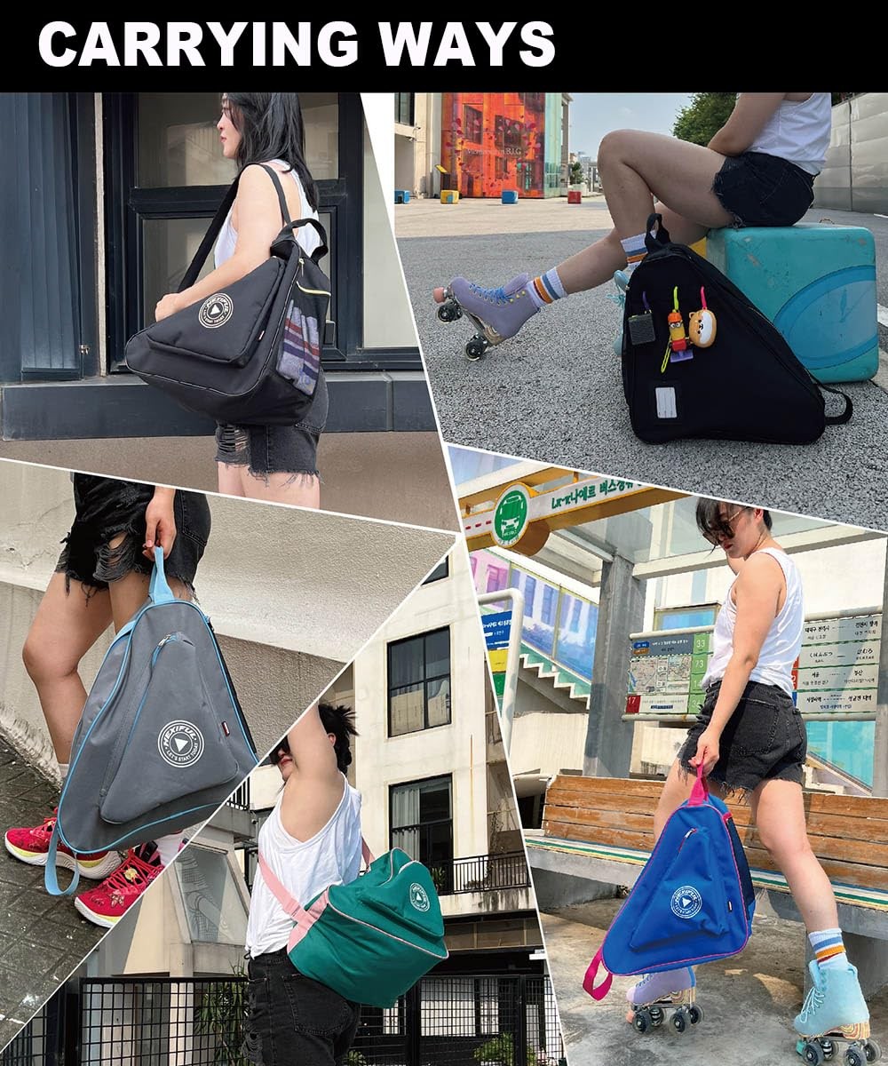 Waterproof Skate Bag for Inline, Roller & Quad Skates - Kids & Adults