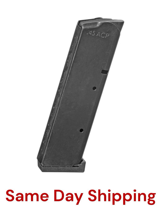 1911 Model .45 ACP Magazine 8 Rounds Black Nitrite for Pistols