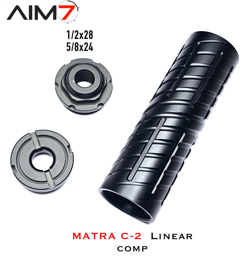 Linear Comp Modular Kit 1/2x28 5/8x24 Thread Adapter Options Compatible with Rifles