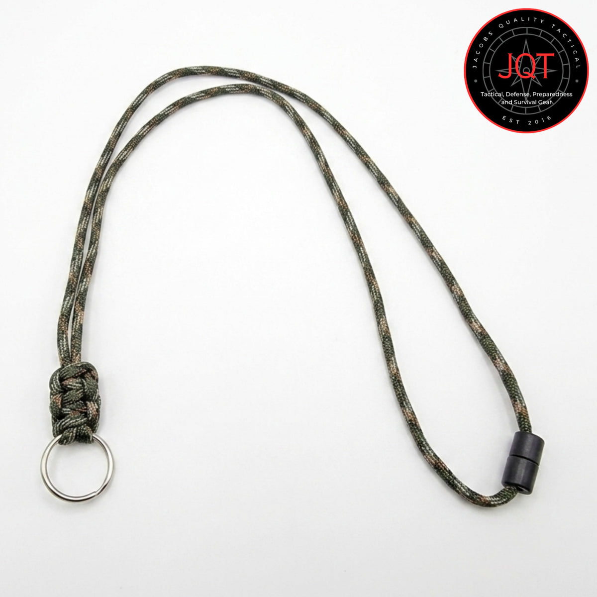 Paracord Neck Lanyard with Safety Breakaway for Keys, Badges, Tools