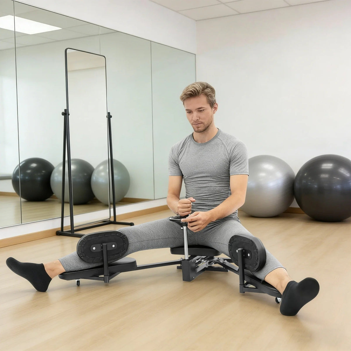 Heavy Duty Leg Stretcher Machine Adjustable Flexibility Trainer for Yoga Ballet