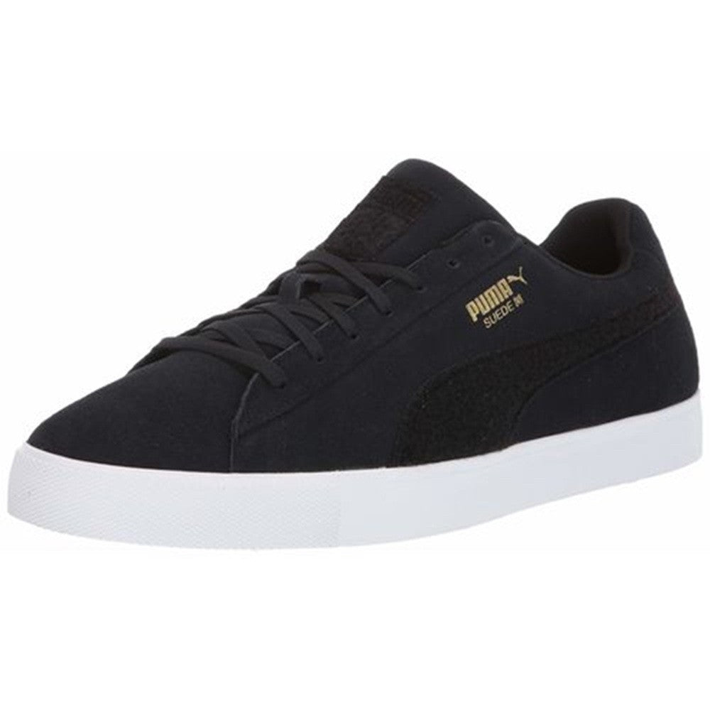 Youth Suede Golf Shoes Spikeless Black - PUMA Performance Footwear