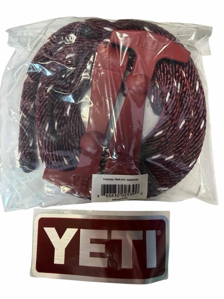 Yeti Tundra Replacement Latch Trim Kit Maroon Rope & Latches