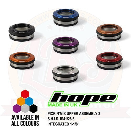 Bicycle Headset Upper Assembly 28.6mm IS41/28.6 Integrated - Multiple Colors