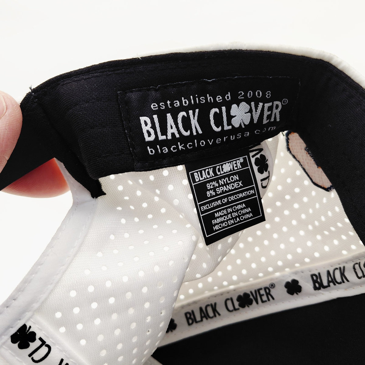Black Clover Lucky Snapback Cap - Perforated Golf Hat for Men & Women
