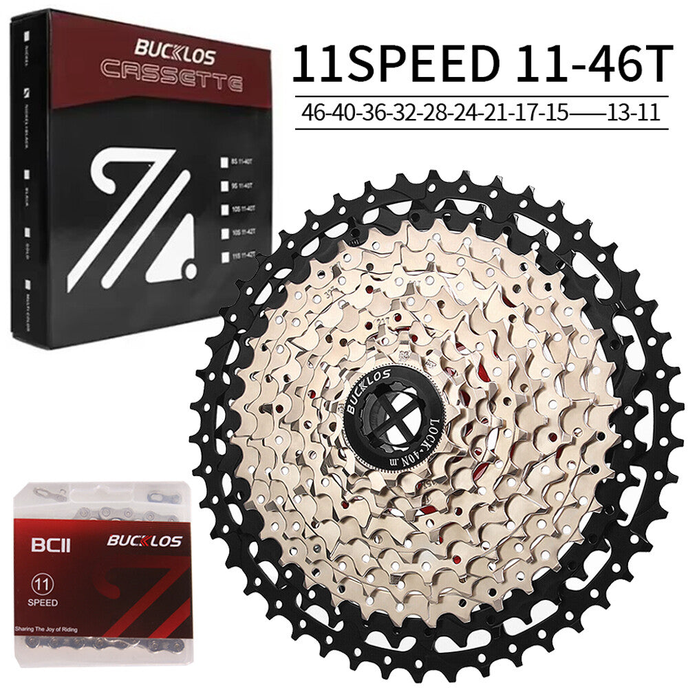 Bike Cassette and Chain Set for Shimano SRAM 8-12 Speed, 11-52T