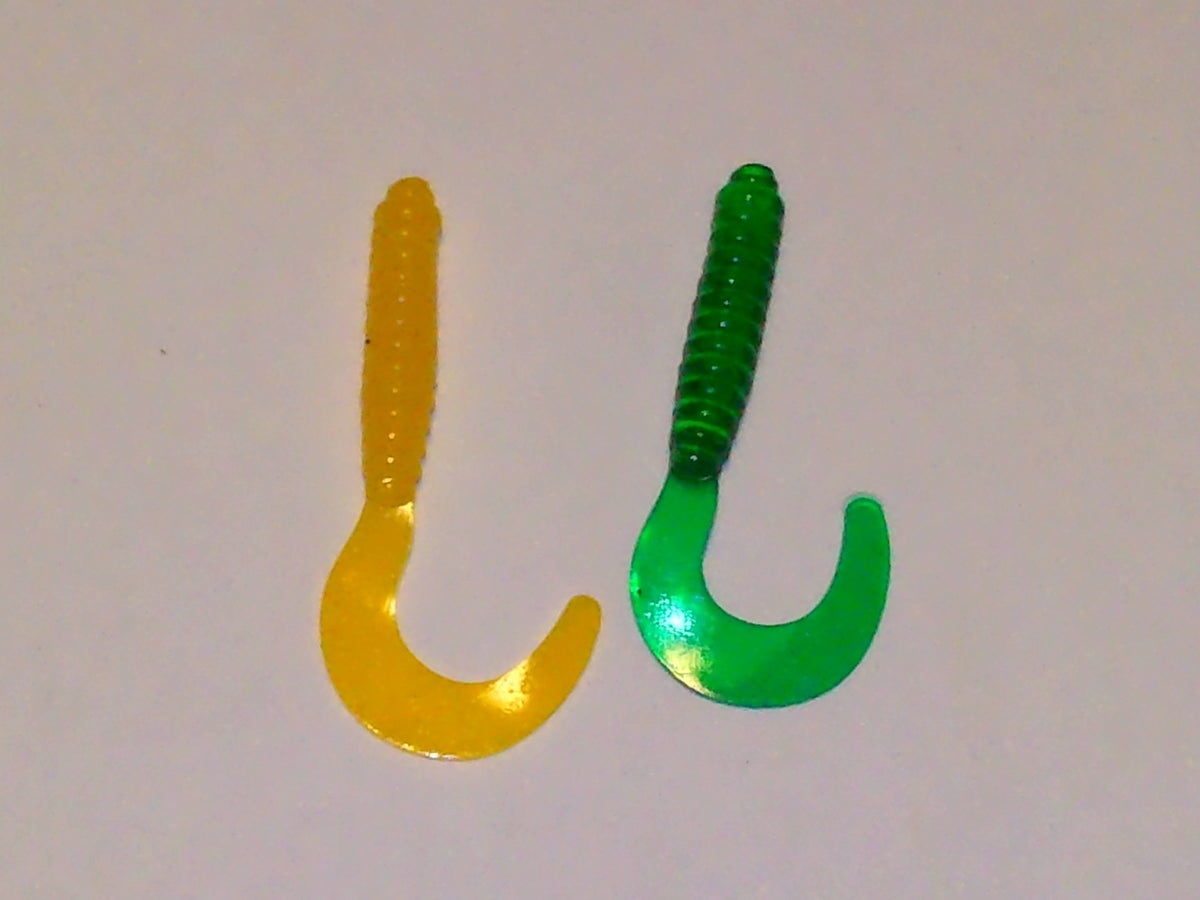 Bulk 100 Soft Plastic Fishing Lures for Crappie & Pan Fish - 2 Inch Trolling Baits
