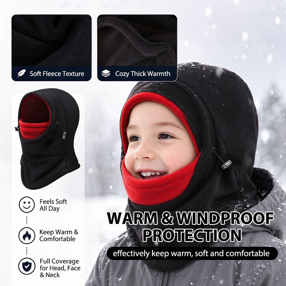 Kids Windproof Balaclava Ski Mask for Children Winter Warm Hat Full Face Cover