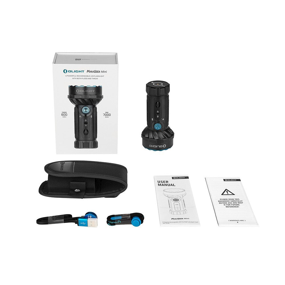 Rechargeable Waterproof LED Flashlight 7000 Lumens - Olight Marauder Mini