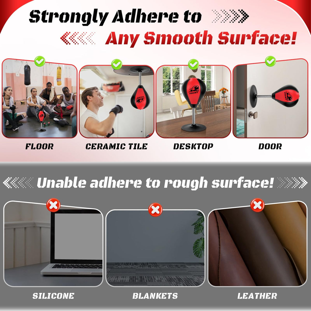Desktop Stress Relief Punching Bag with Suction Cup and Speed Balls