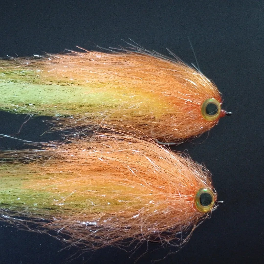 7-inch Weedless Flies for Pike Muskie Bass & Striper Fishing - Pack of 2