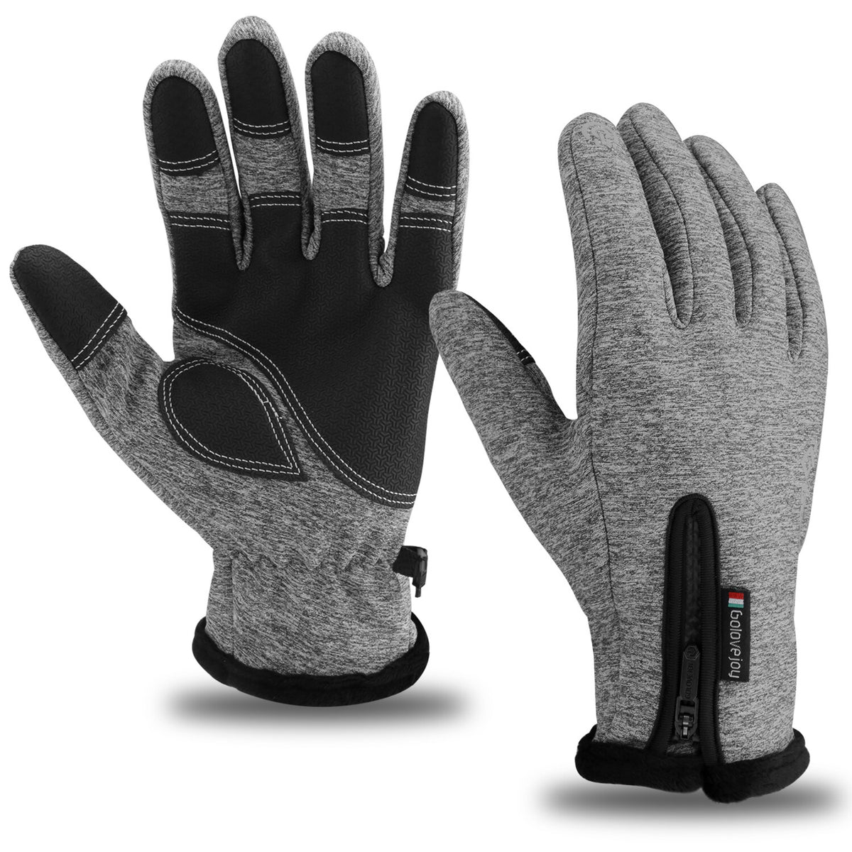 Winter Waterproof Touch Screen Gloves for Men Women - Windproof Warm Mittens