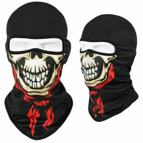 Unisex Skull Ski Mask Balaclava Ghost Bandana Full Face Mask for Outdoor Activities