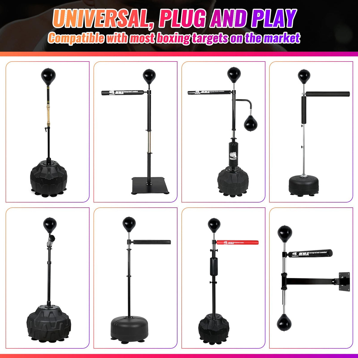 Boxing Speed Bag Replacement Set with 8mm Screw & Durable Sandbag