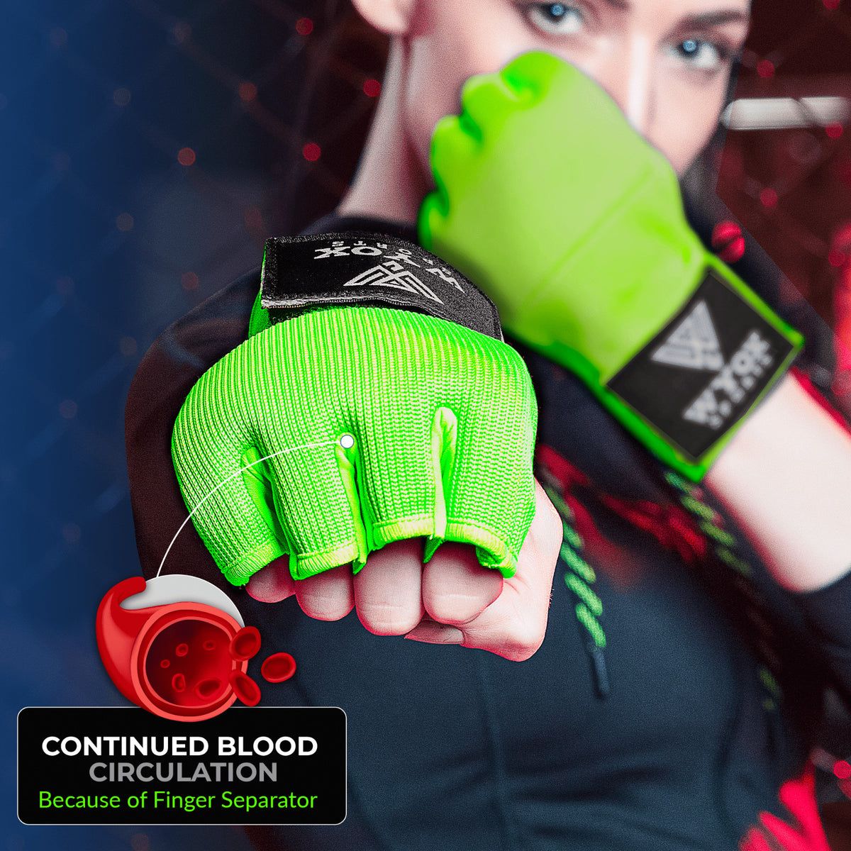 Boxing Gloves & Hand Wraps Set for MMA, Kickboxing & Muay Thai Training