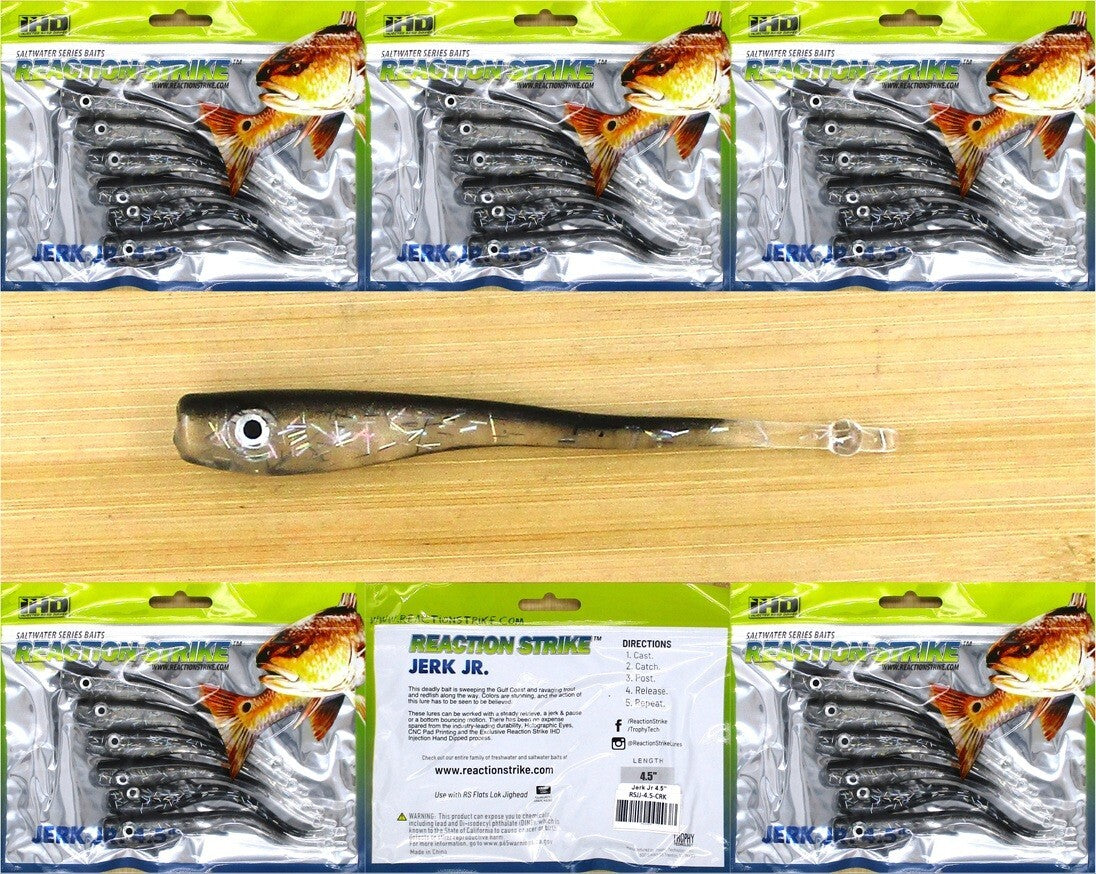 Saltwater Jerkbait Pack 4.5 Inch Soft Croaker Lures for Saltwater Fishing - 30 Pieces