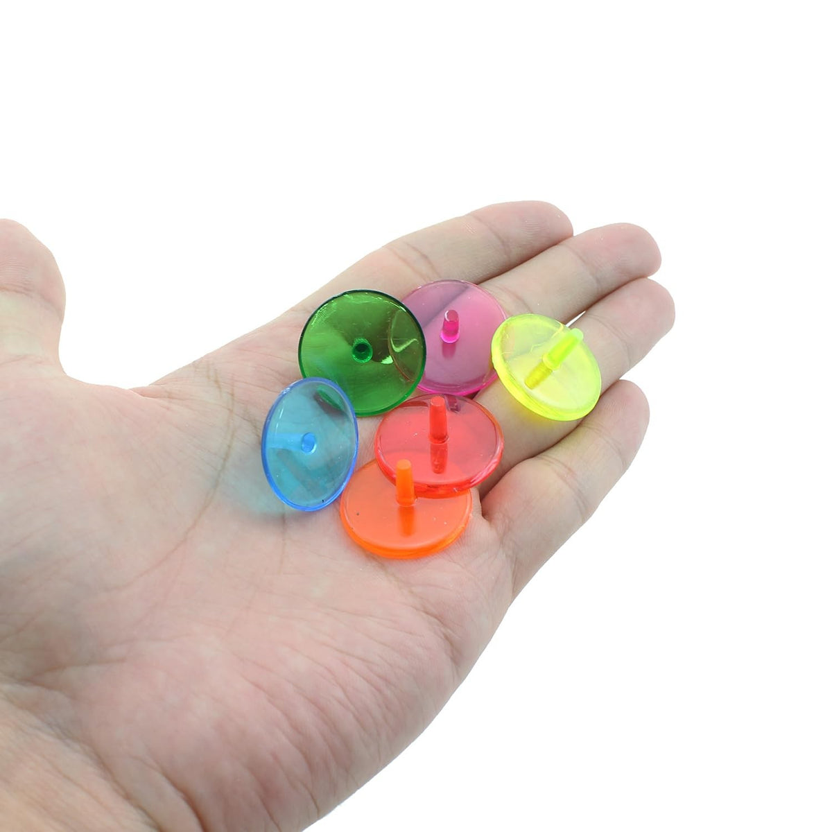 100 Pcs Golf Ball Markers 0.94 Inch Plastic Round Position Markers