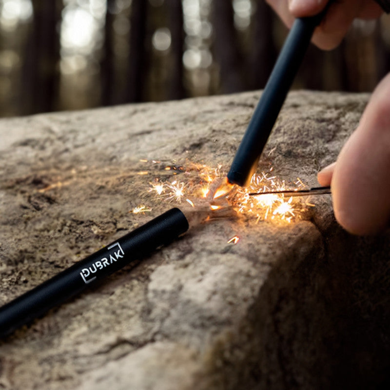 Long Lasting Fire Starter Tinder Rope Set with Bellow for Camping Survival