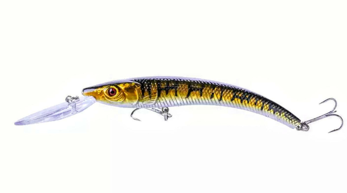 Deep Diver Crankbait for Walleye and Predator Fish - 6 Inch Fishing Lure