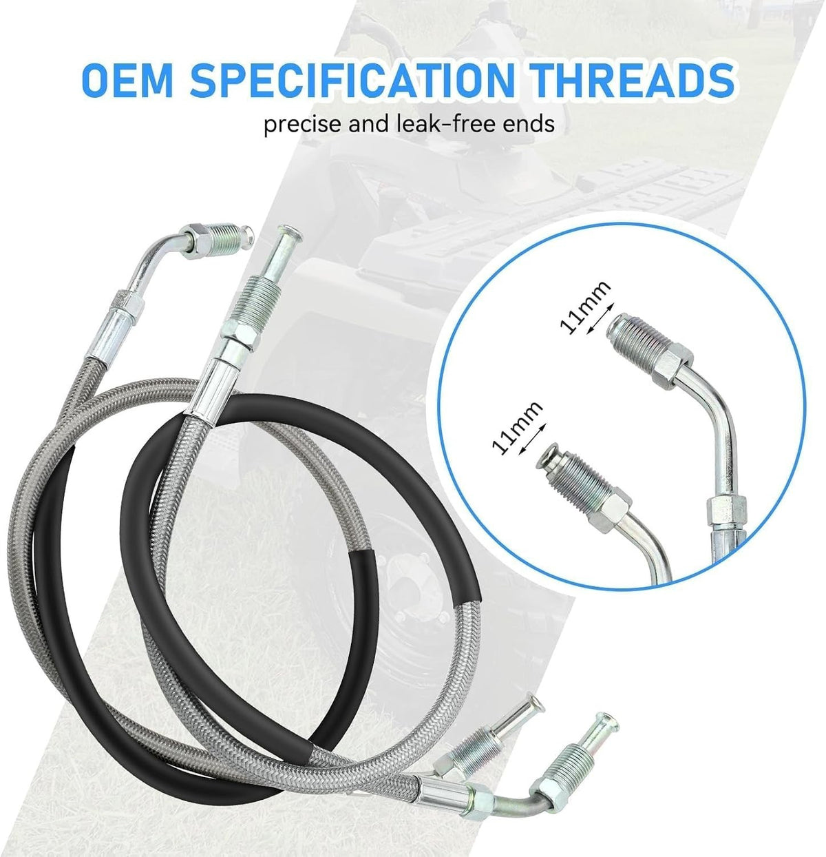 Polaris ATV Brake Hose Line Front Left & Right Replacement 1930752 1930753