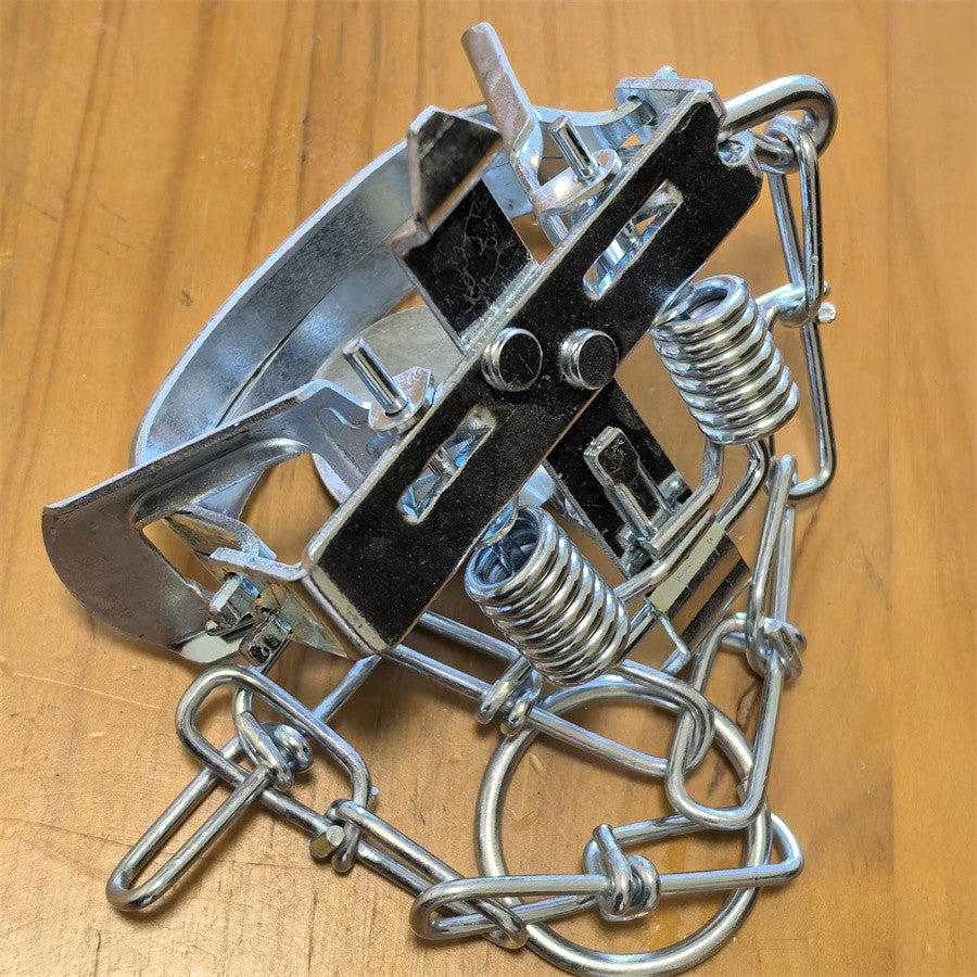 4 3/8 Inch Animal Trap for Coyotes, Fox, Bobcats, Raccoons, & Small Critters