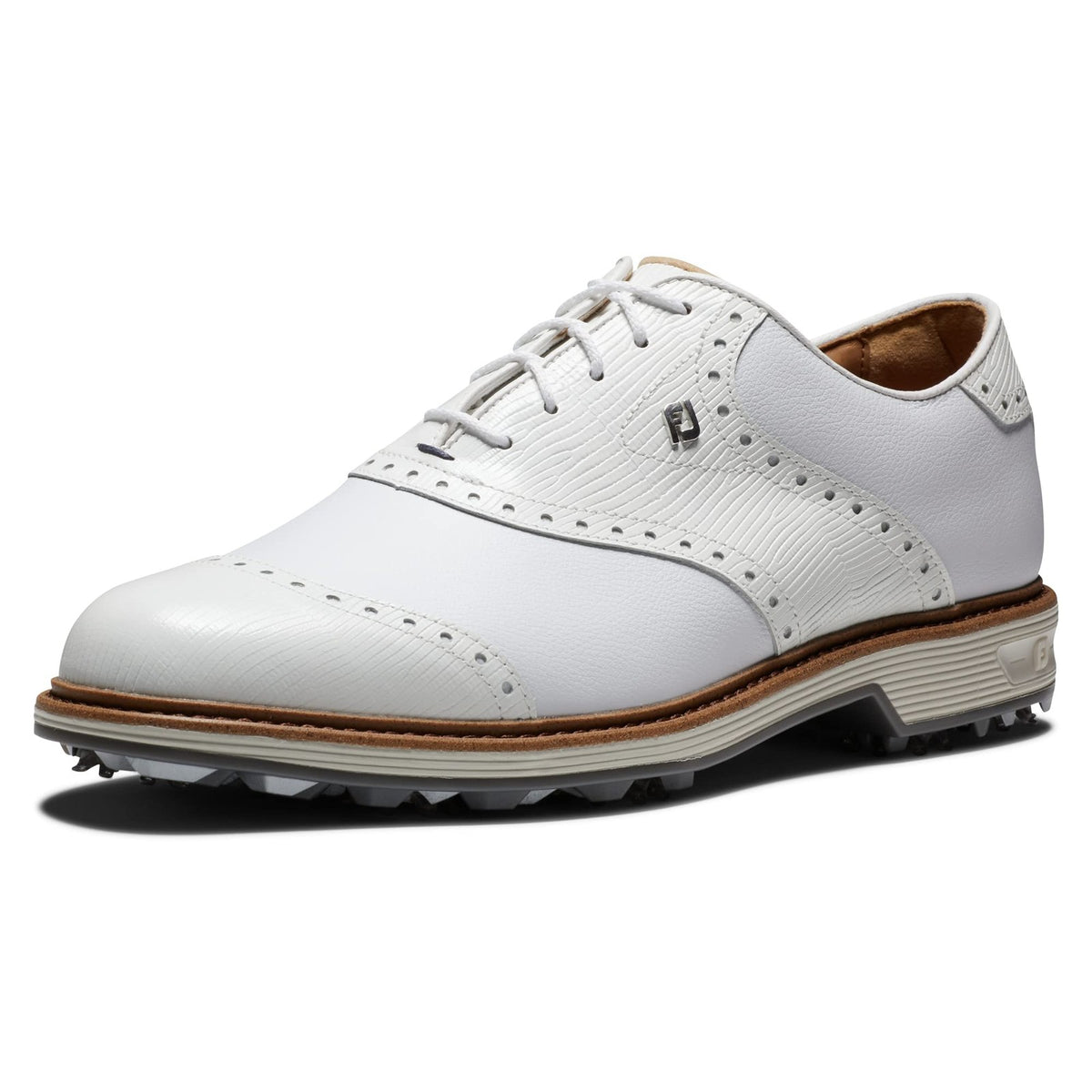 Men's Waterproof Golf Shoes - Premium Leather, Cushioned Comfort, Traction