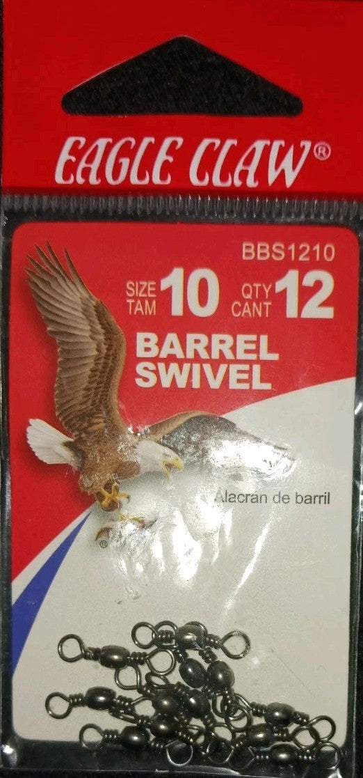 Lot of 169 Fishing Hooks and Swivels Set - Berkley & Eagle Claw Tackle Assortment