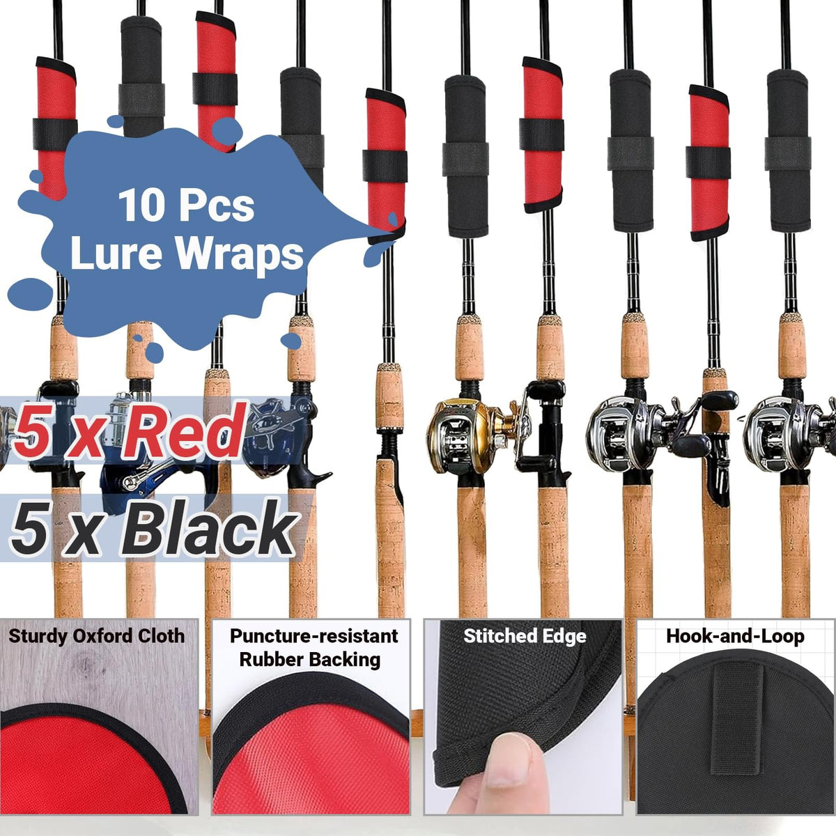 Fishing Lure Wraps 10 Pcs Hook & Lure Protectors for Safe Storage