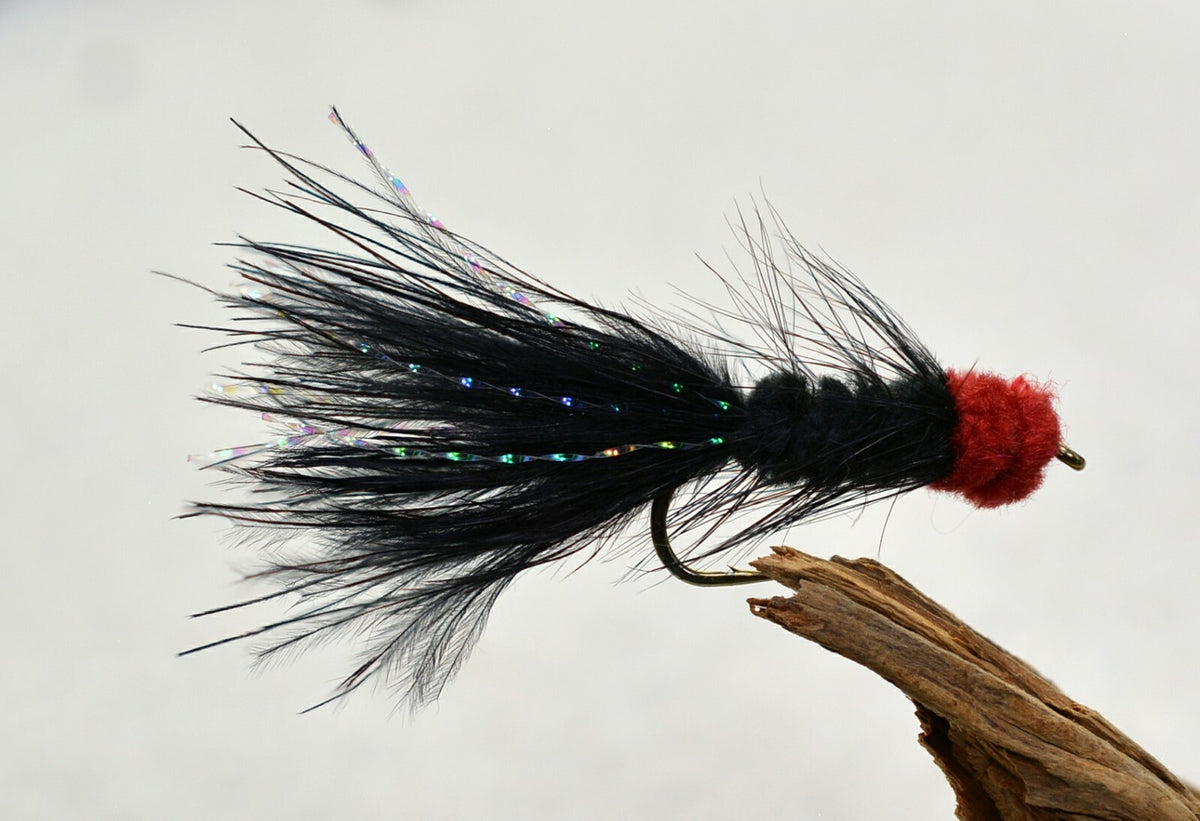 Weighted Egg Sucking Leech Streamer Fly with Flash - Assorted Hooks for Trout & Salmon