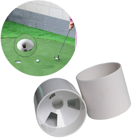 Golf Green 3 Holes Cup Practice Aids - Plastic Putting Green Targets 4/6 Inch
