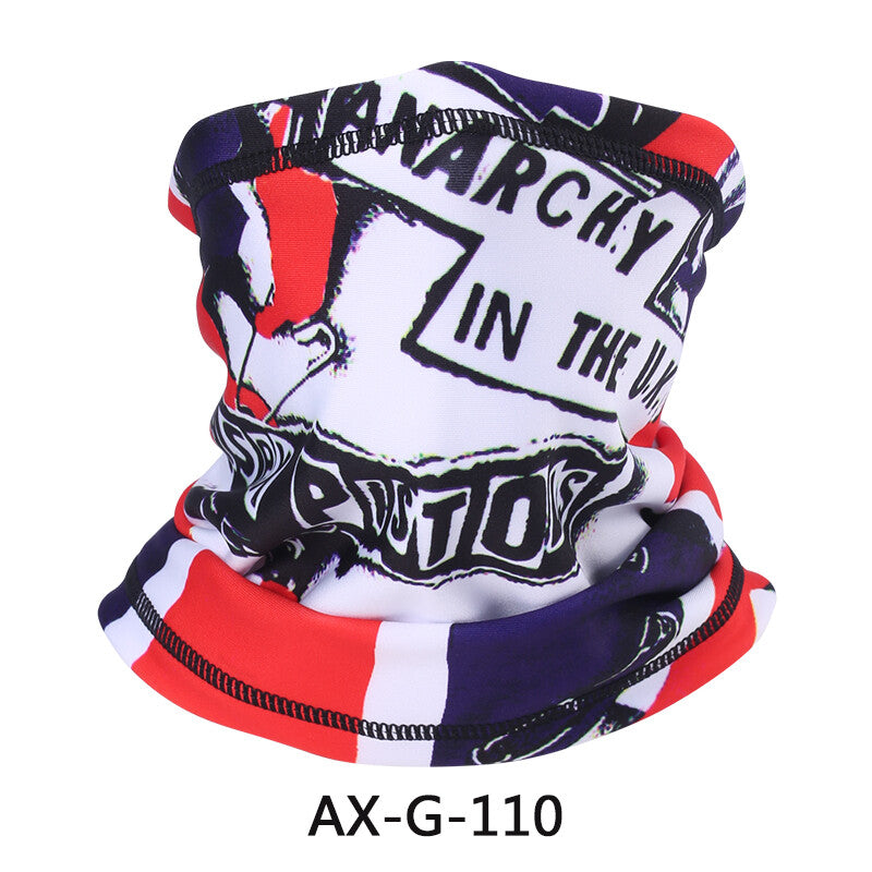 3D Print Fleece Neck Warmer Gaiter Winter Face Mask Scarf for Outdoor Sports