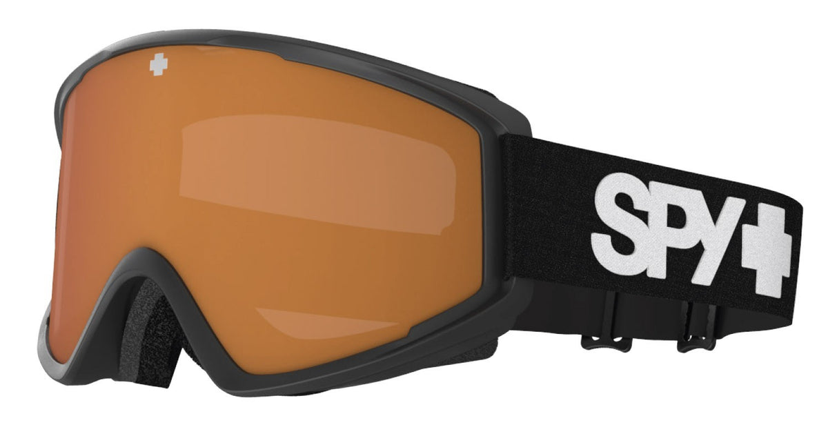 Snow Goggles with Persimmon Lens Matte Black Frame Anti-Fog UV Protection