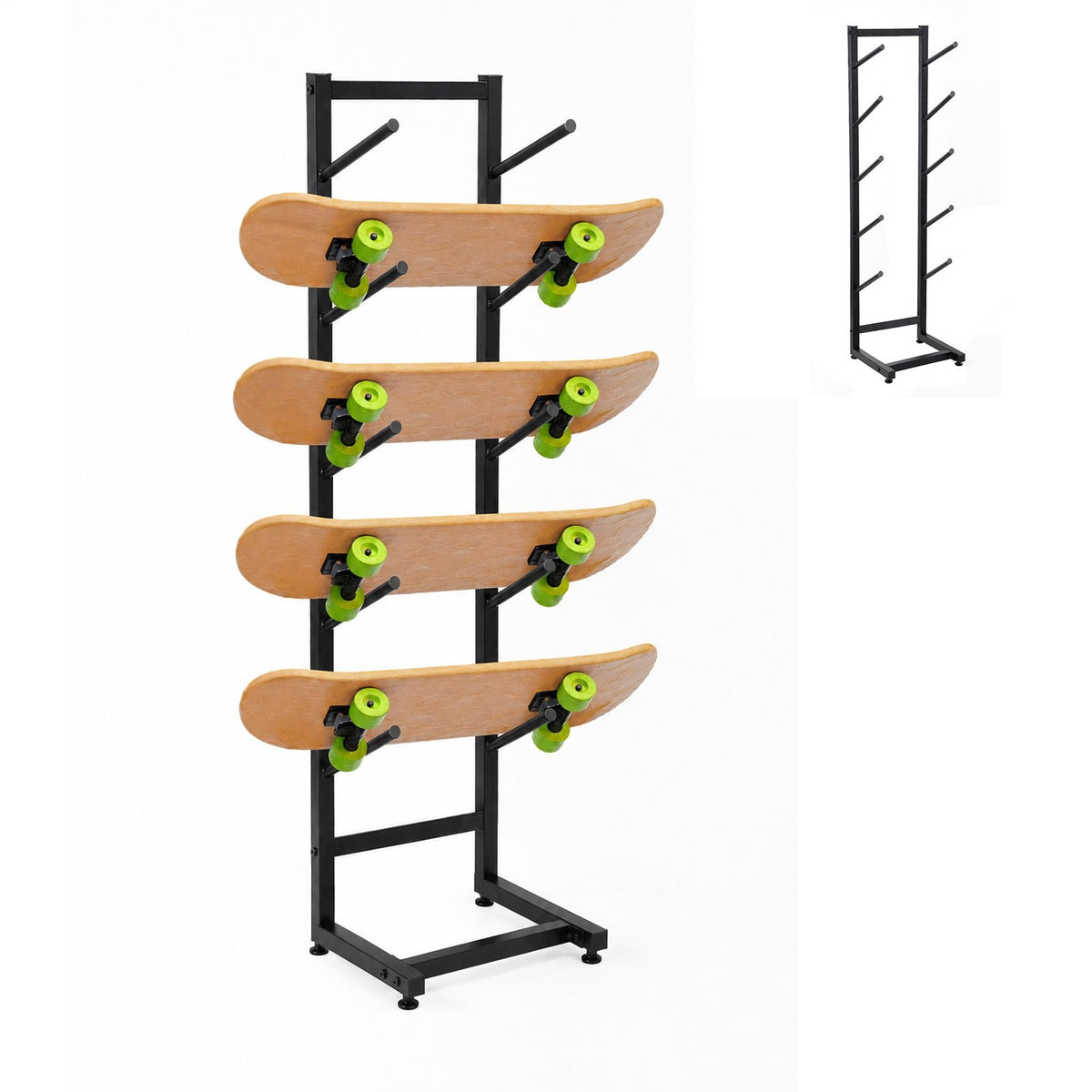5-Layer Skateboard & Snowboard Storage Rack Floor Stand Organizer