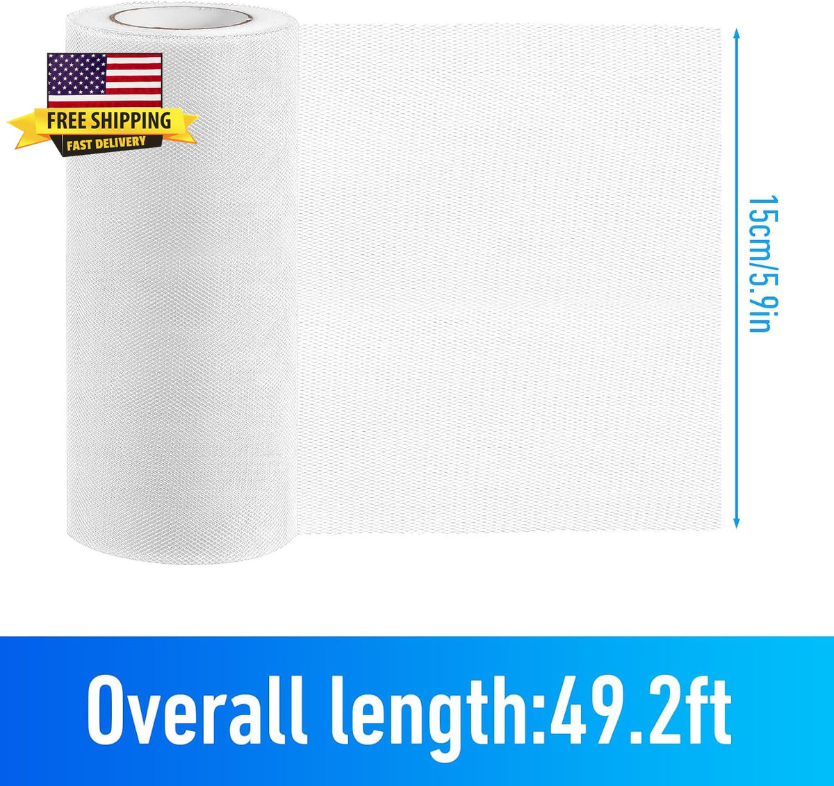 2 Rolls Fish Bait Netting Mesh for Catfish Fishing 3 Inch 72Ft Each