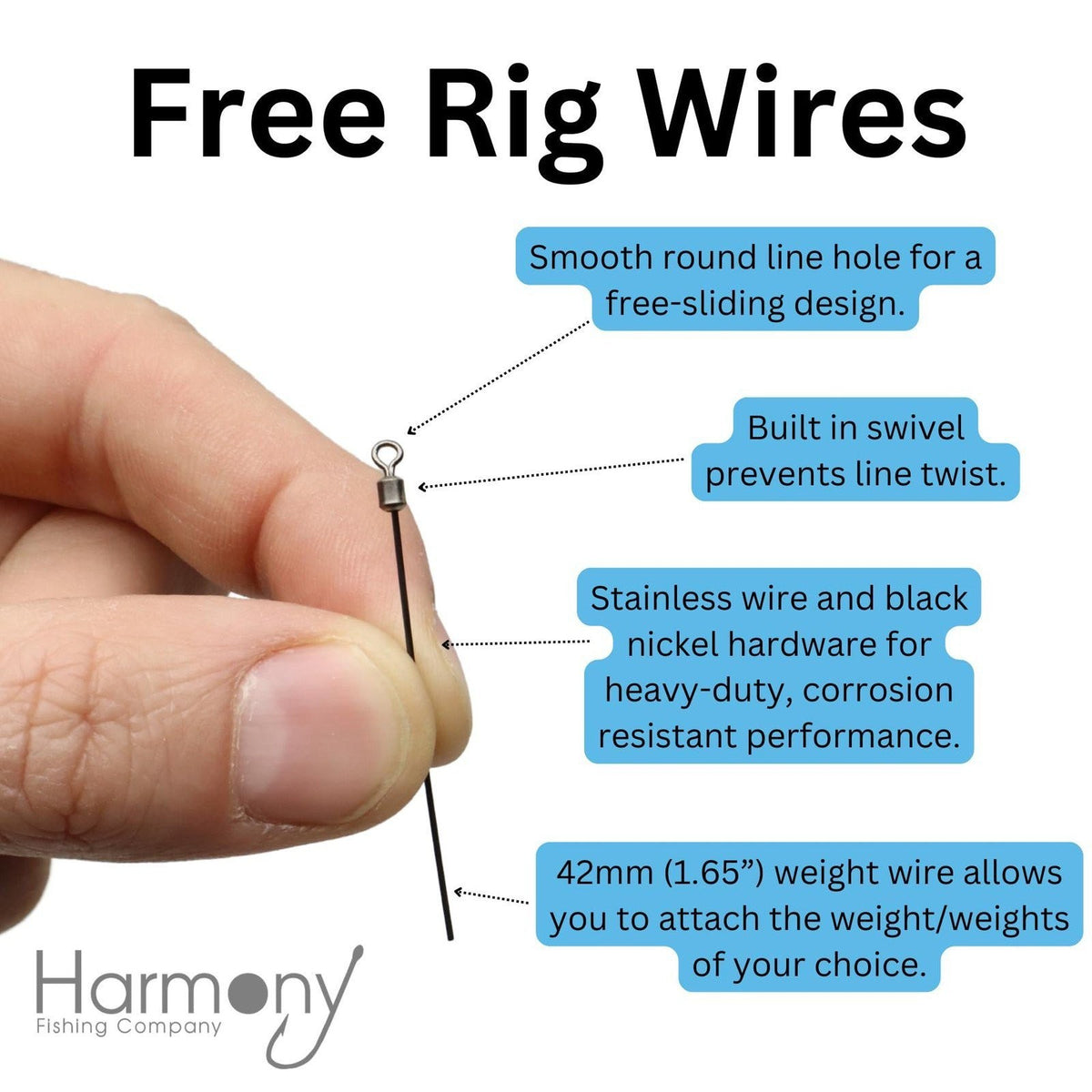 Fishing Rig Accessories - Turn Any Weight into a Free Rig (30 Pack)