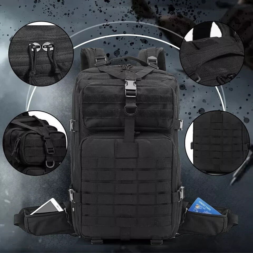 30L Military Tactical Backpack Waterproof Camping Hiking Bag Outdoor Travel Rucksack