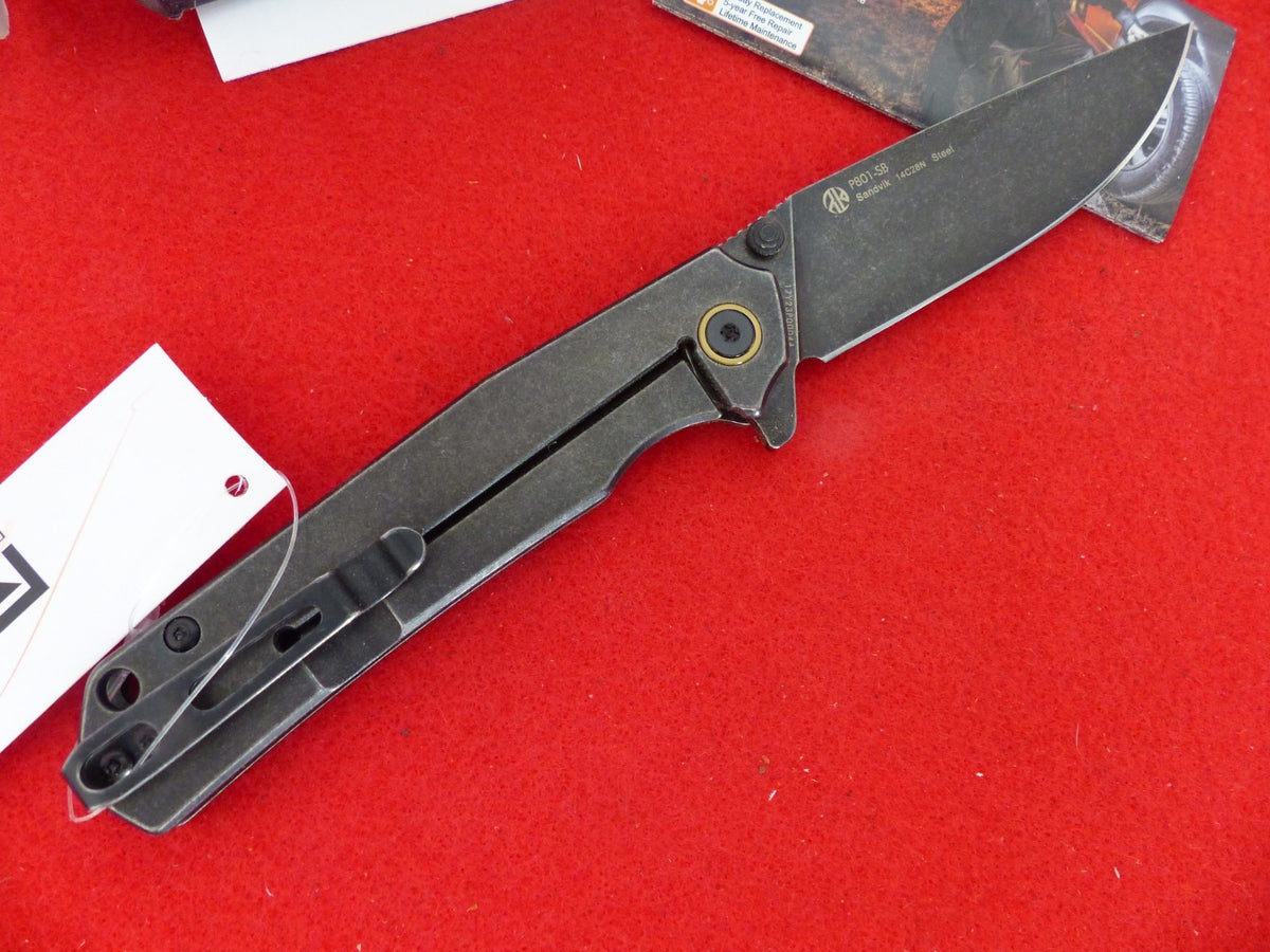 Stainless Steel Frame Lock Knife 3.5 Inch Drop Point Blade EDC Flipper