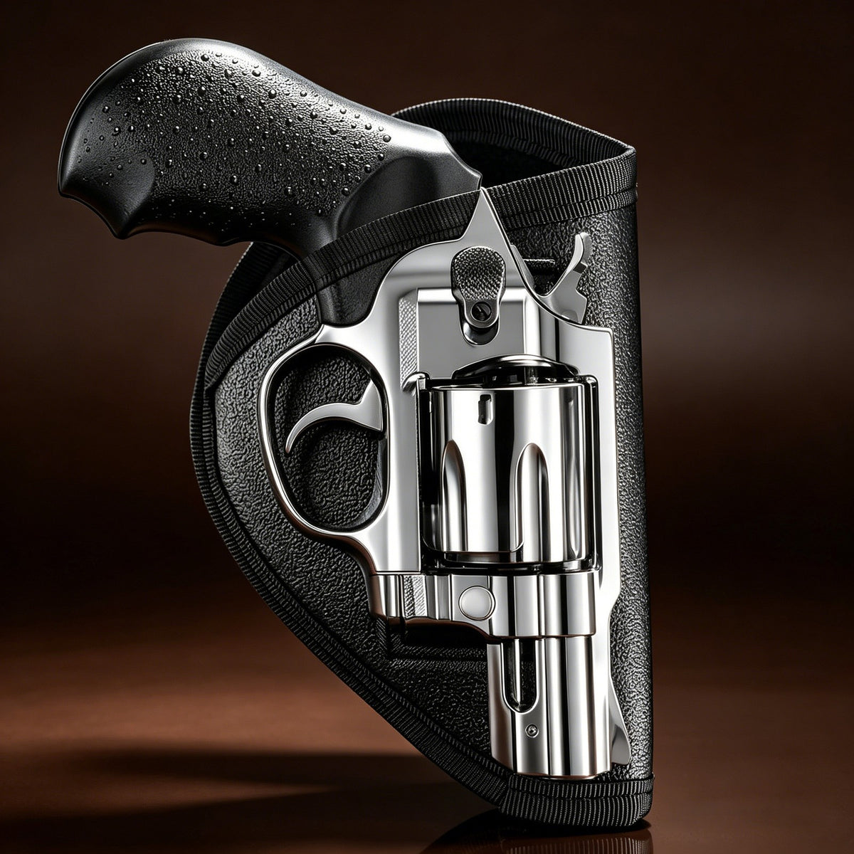 Universal Leather Holster for 2-Inch Snub Nose Revolvers - Anti-Slip IWB Concealed Carry