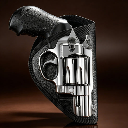 Universal Leather Holster for 2-Inch Snub Nose Revolvers - Anti-Slip IWB Concealed Carry