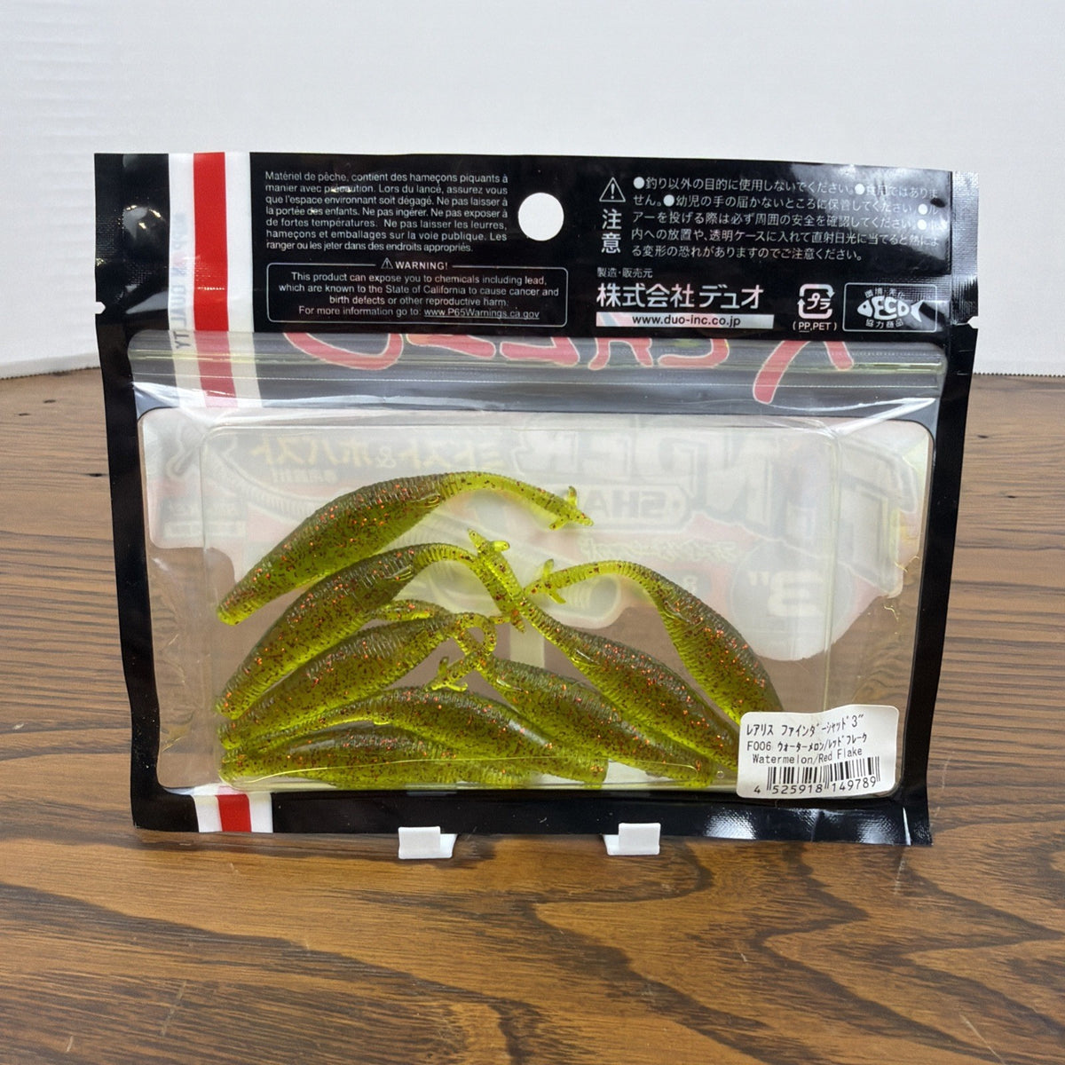 Watermelon Red Flake Soft Plastic Fishing Lure 3-Inch 8-Pack - DUO Realis Finder Shad