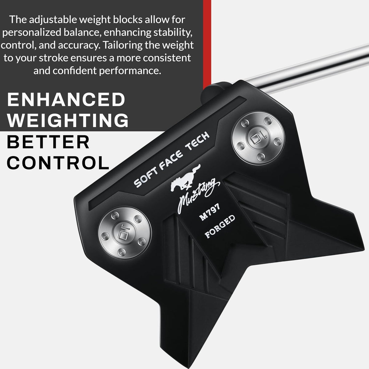 PGF Forged Blade & Mallet Golf Putter - Precision Right-Hand Steel Shaft