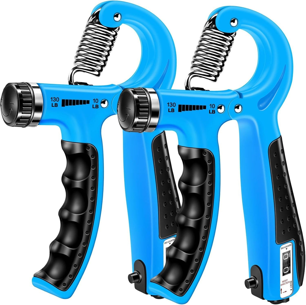 Adjustable Hand Grip Strength Trainer Set - 2 Pack for Forearm & Hand Exercise